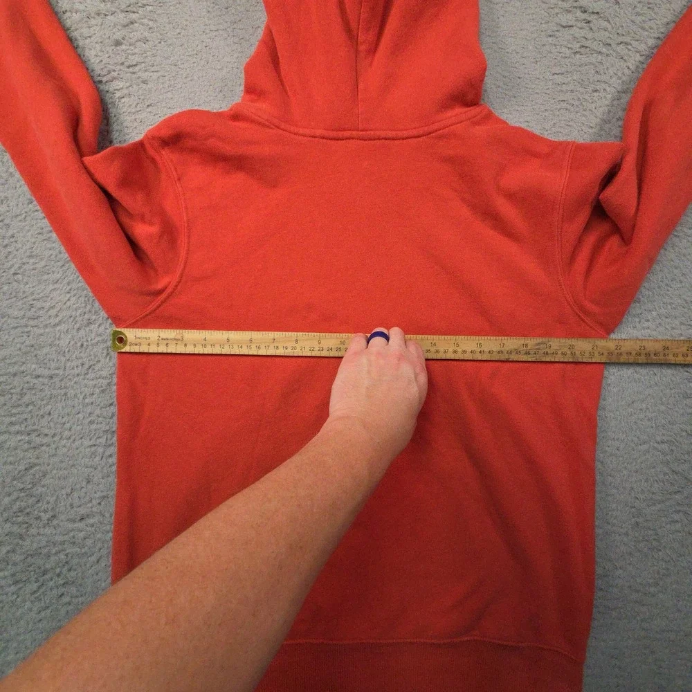 North Face Hoodie Mens S Red Pullover Hooded Sweatshirt Logo Gorpcore Preppy